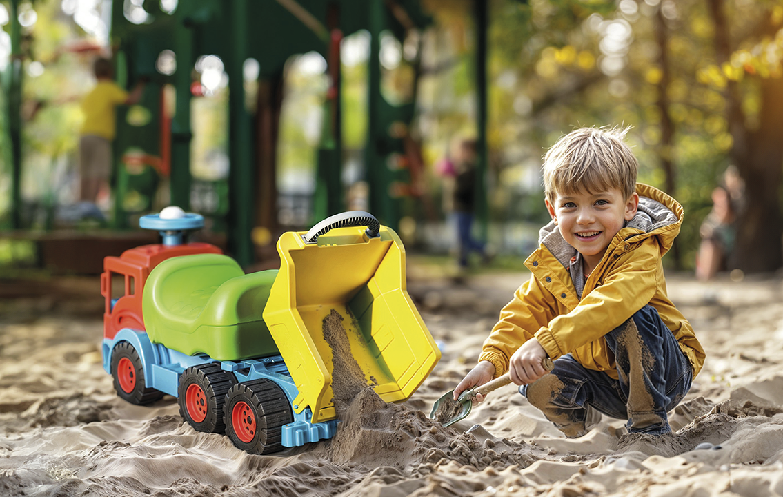 Camion à Benne Porteur Enfant DOLU – Ride-On Dump Truck | Jouet Motricité