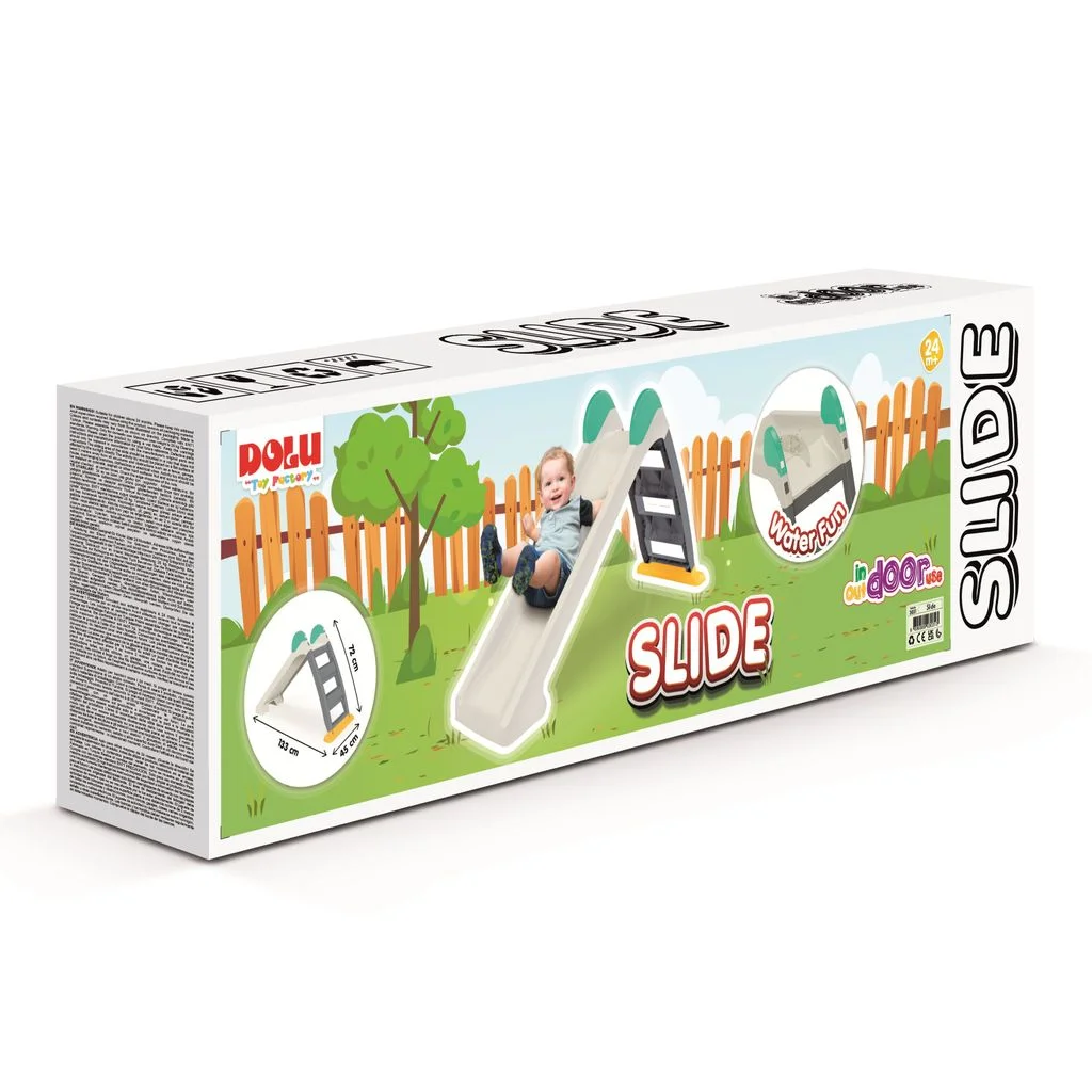 Toboggan Enfant DOLU – Aire de Jeu Extérieure Sécurisée dès 2 Ans