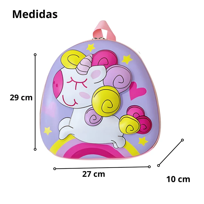 Sac à Dos Licorne Fille - Modèle "Be Happy" en Relief | Nour-Toys