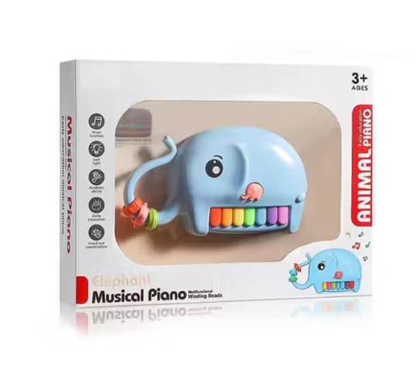 Piano Éléphant Multifonction "Rainbow Keys"