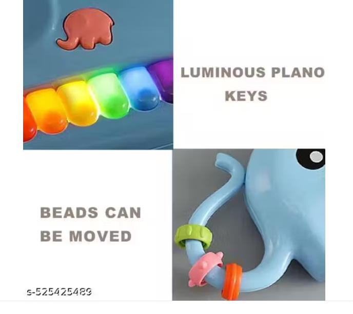Piano Éléphant Multifonction "Rainbow Keys"