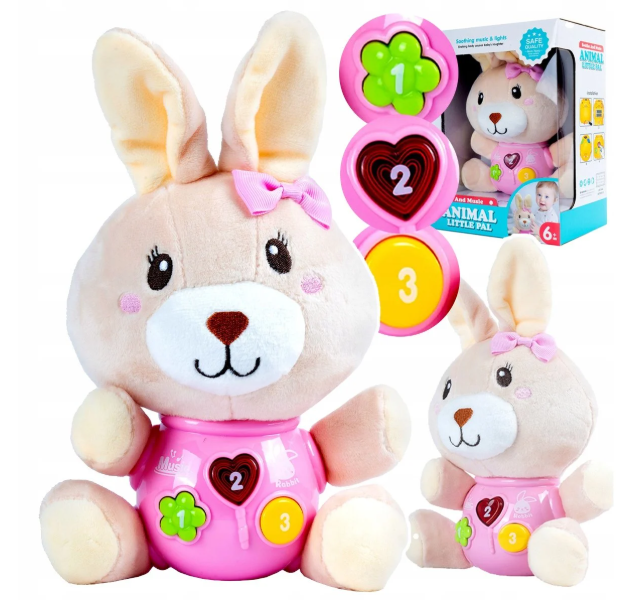 Peluche Musicale Lapin de Pâques