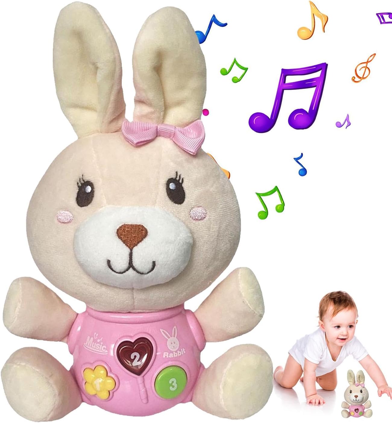 Peluche Musicale Lapin de Pâques
