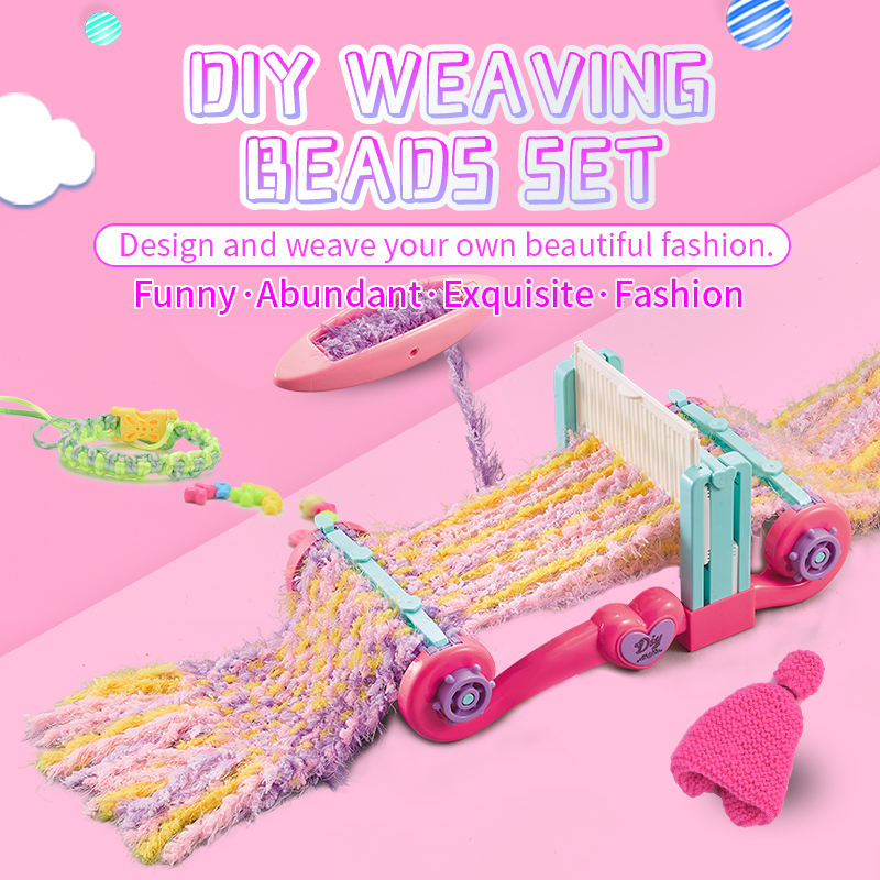 Kit de Tissage DIY pour Enfants – Machine à Tricoter Créative