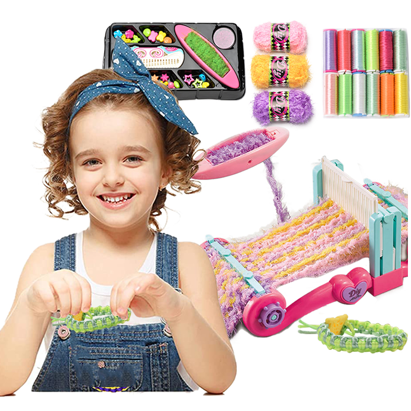Kit de Tissage DIY pour Enfants – Machine à Tricoter Créative