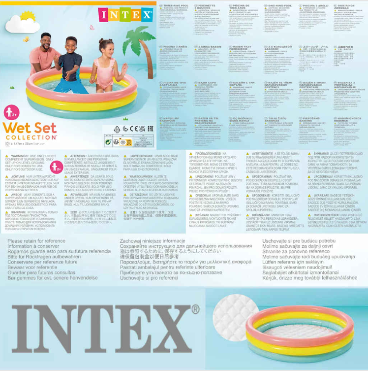 Piscine Gonflable Arc-en-Ciel – Intex Wet Set Collection
