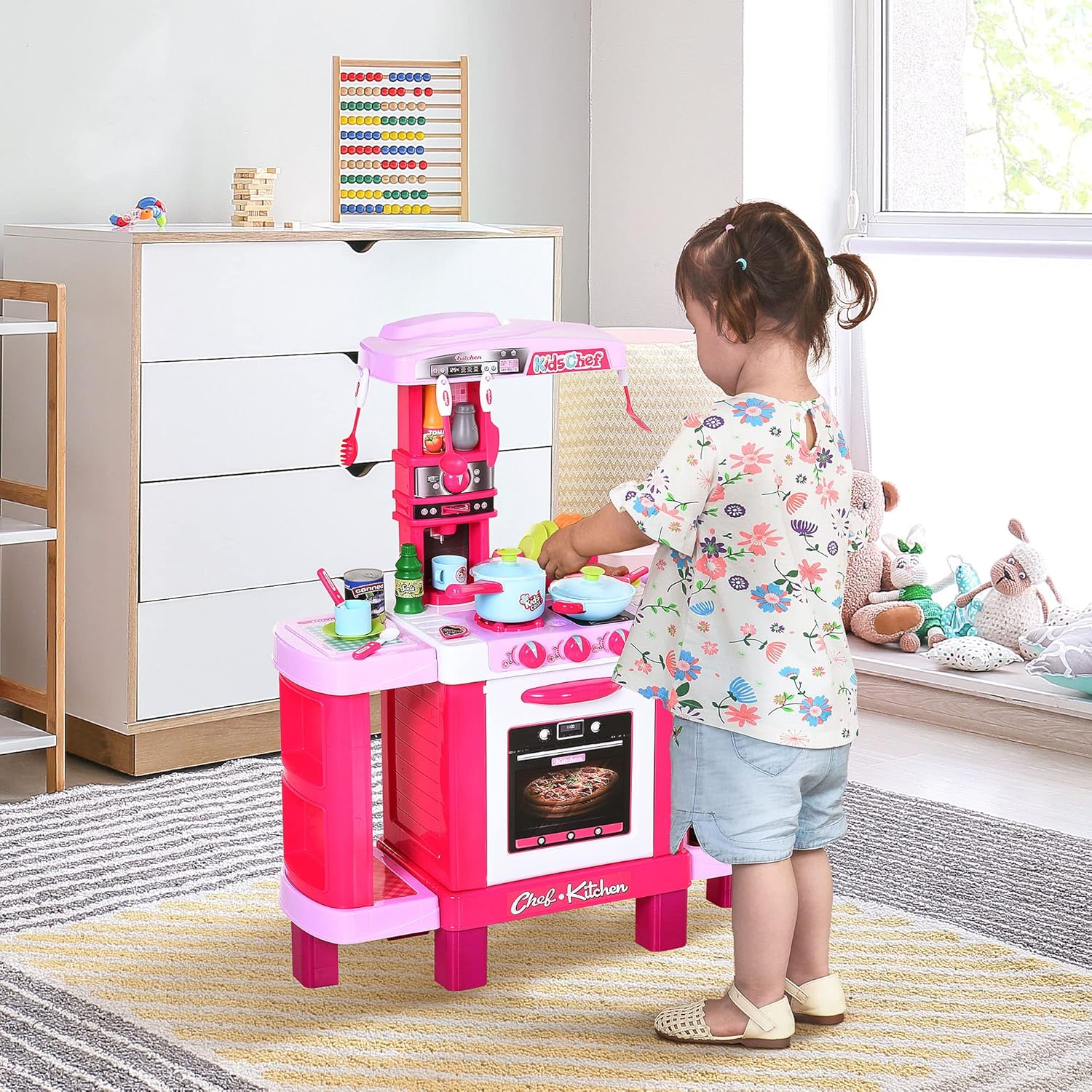 Chef-Kitchen Pro" - Cuisine Jouet Interactive avec Lumières