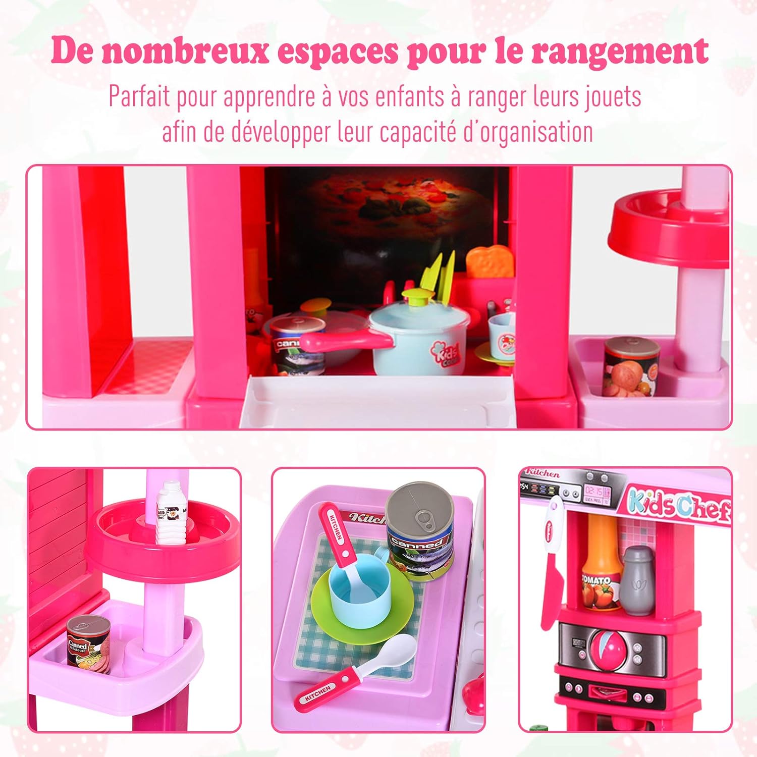 Chef-Kitchen Pro" - Cuisine Jouet Interactive avec Lumières