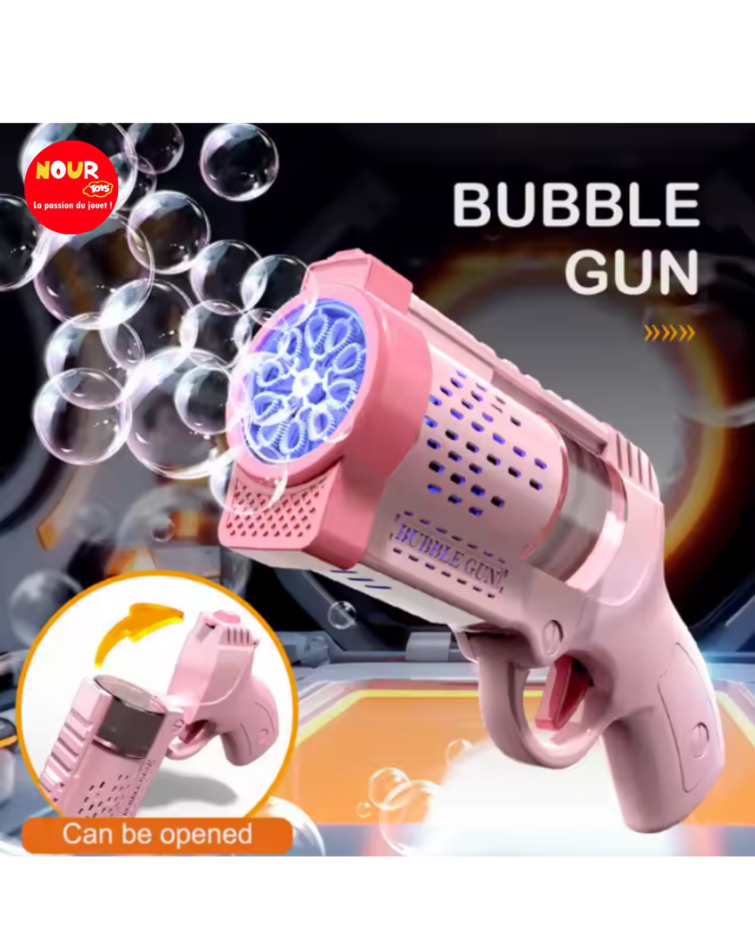 Revolver à Bulles "Wild West" - Pistolet à Bulles Vintage