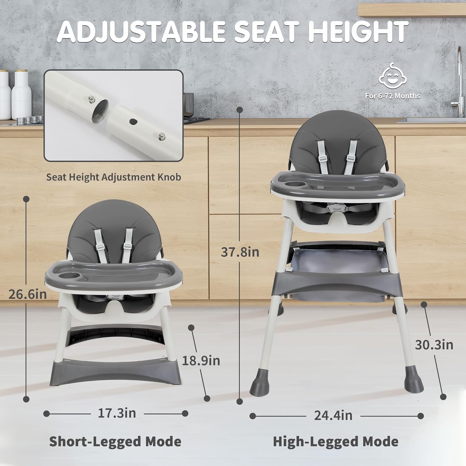 Chaise Haute Évolutive Premium - Sécurité &amp;amp; Confort