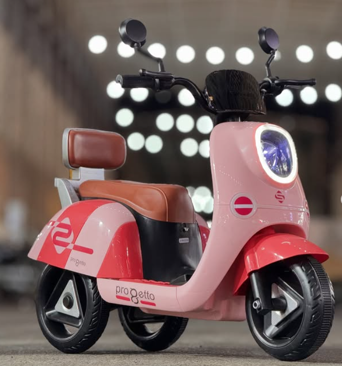 Moto Électrique Enfant "Progetto" - Style Vespa Rétro