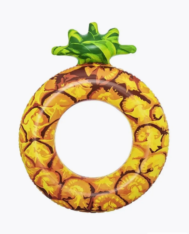 Giant Pineapple Backrest Swimming Ring INTEX