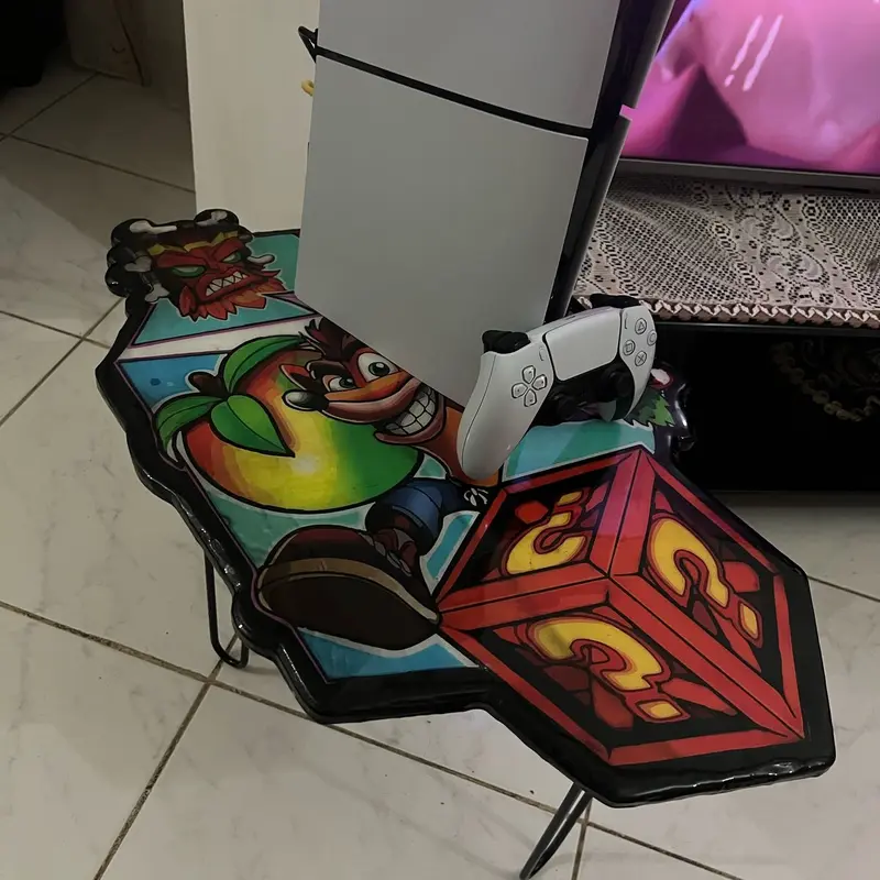 Table artistique en résine époxy – CRASH Création unique