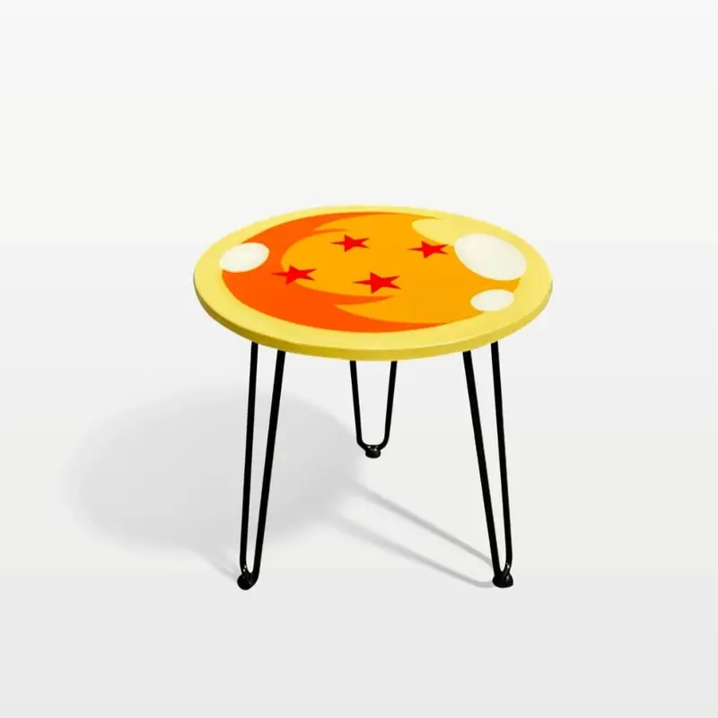 Table artisanale en résine – Design Dragon Ball Z