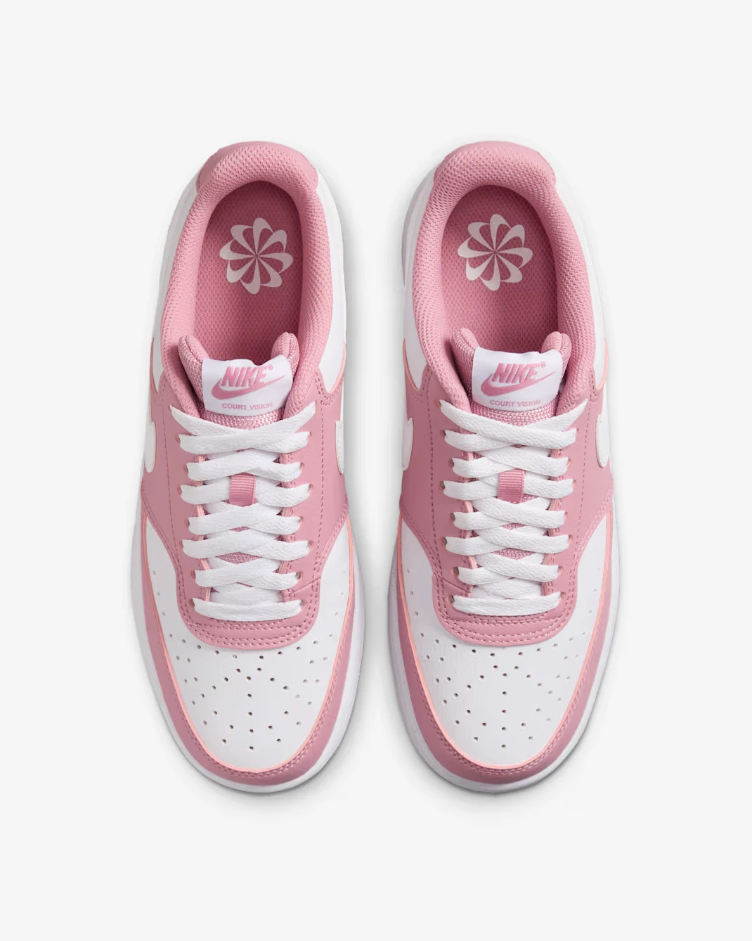 Nike Court Vision Low Next Nature "Elemental Pink/White"