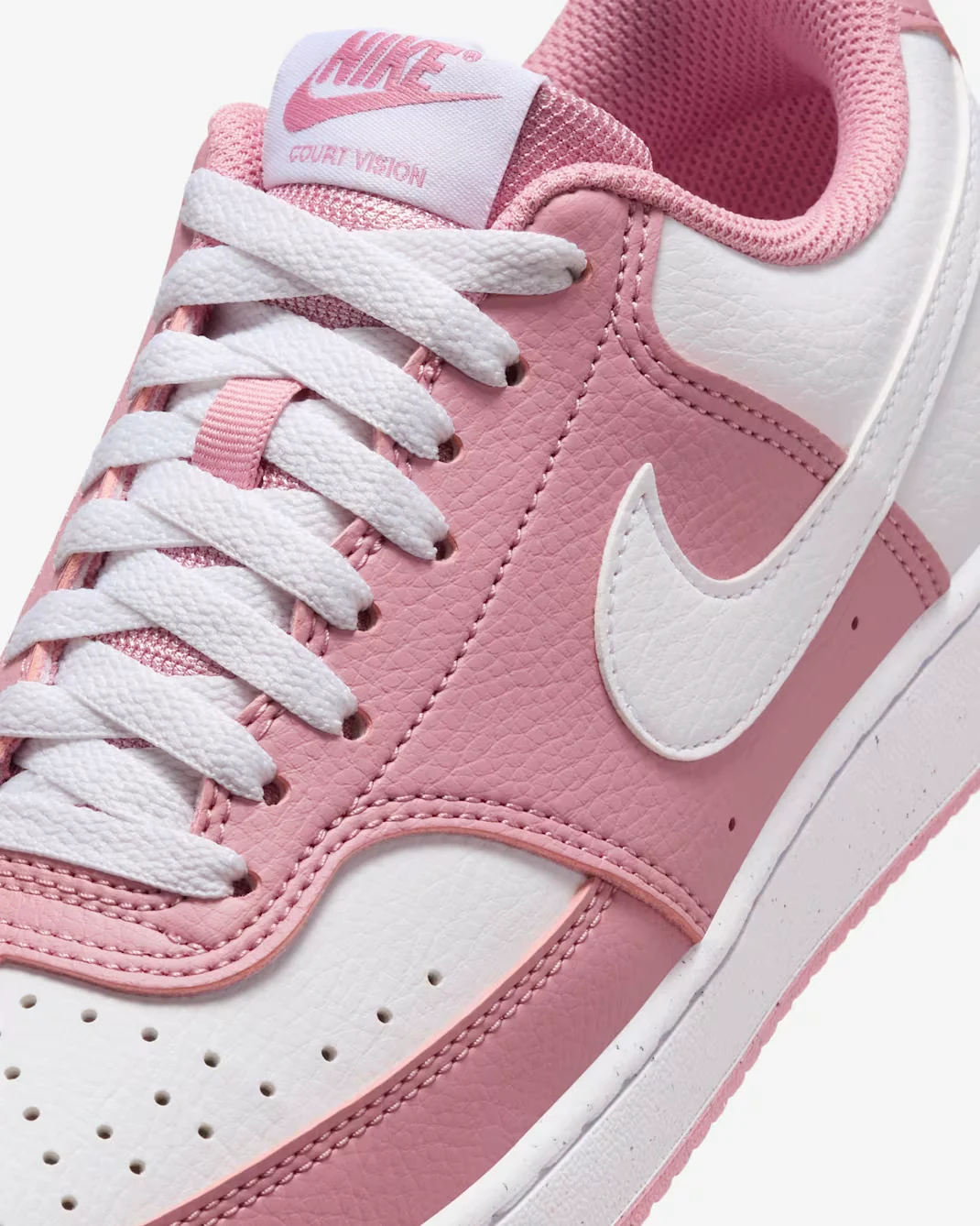 Nike Court Vision Low Next Nature "Elemental Pink/White"