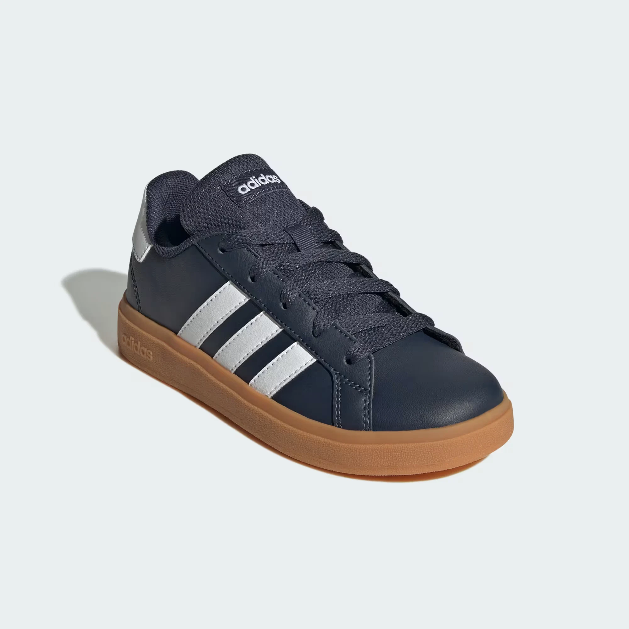 Grand Court Lifestyle Lace-Up Tennis Shoes "Shadow Navy"