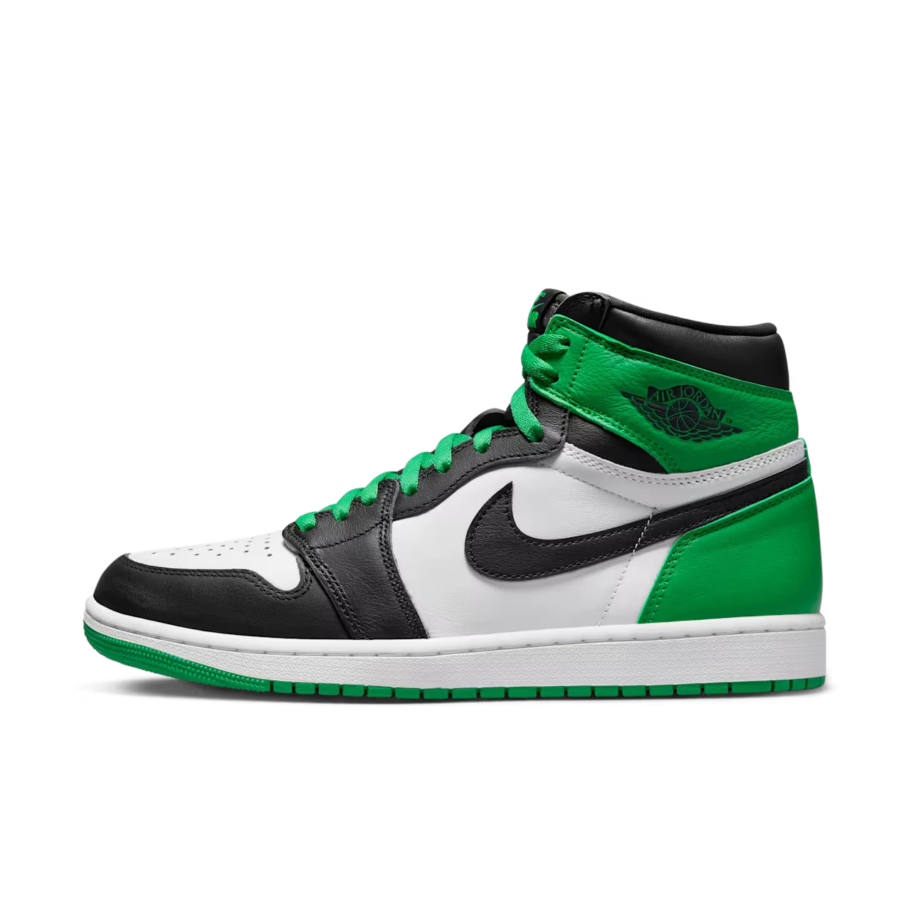 Air Jordan 1 High "Black and Lucky Green"