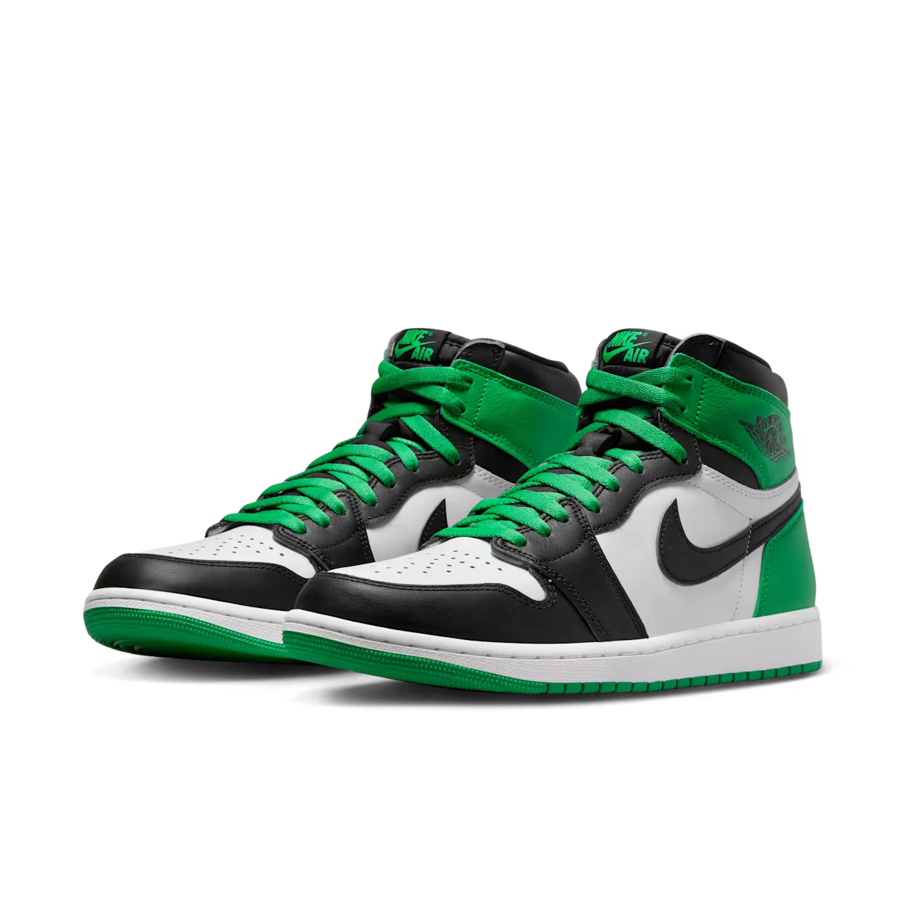 Air Jordan 1 High "Black and Lucky Green"