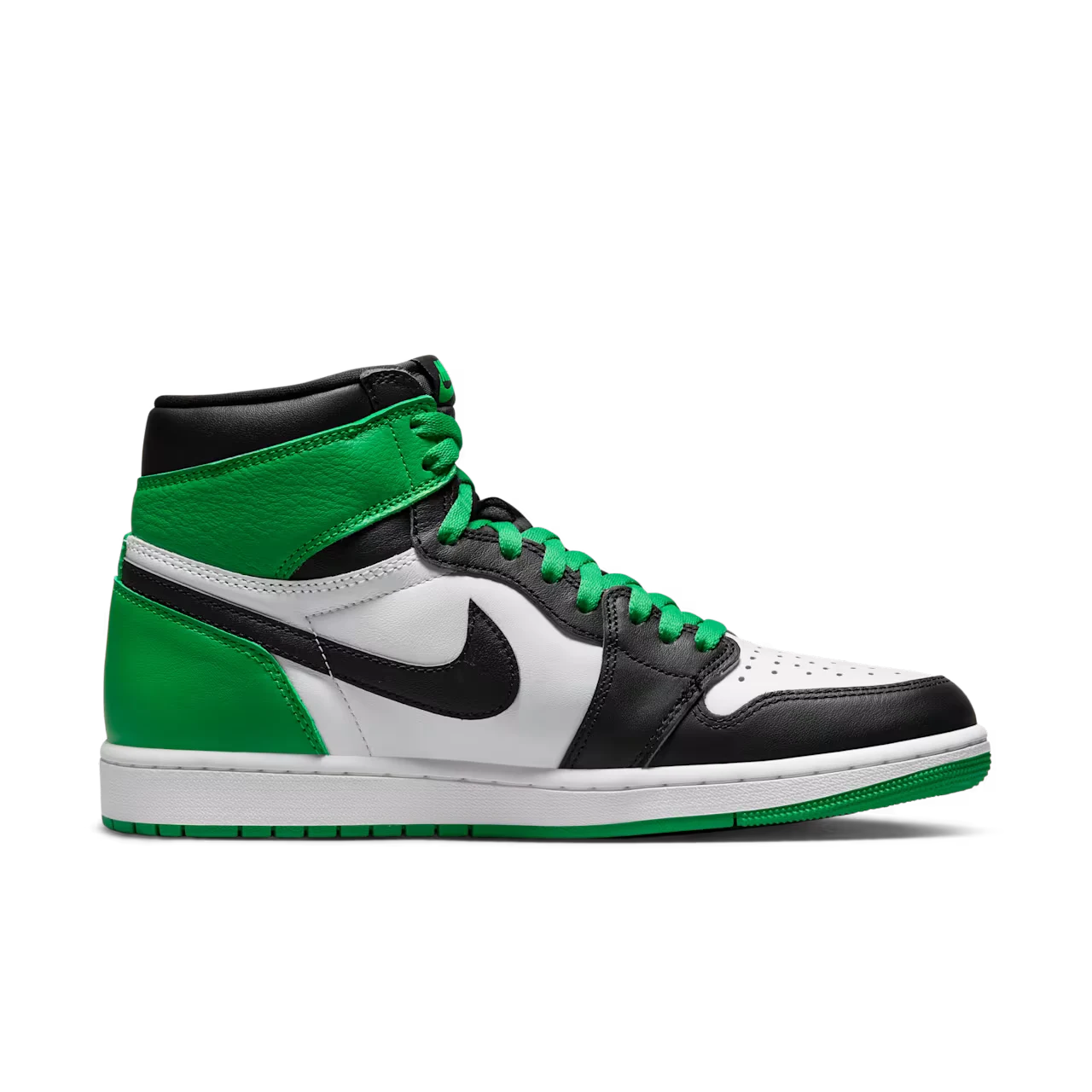 Air Jordan 1 High "Black and Lucky Green"
