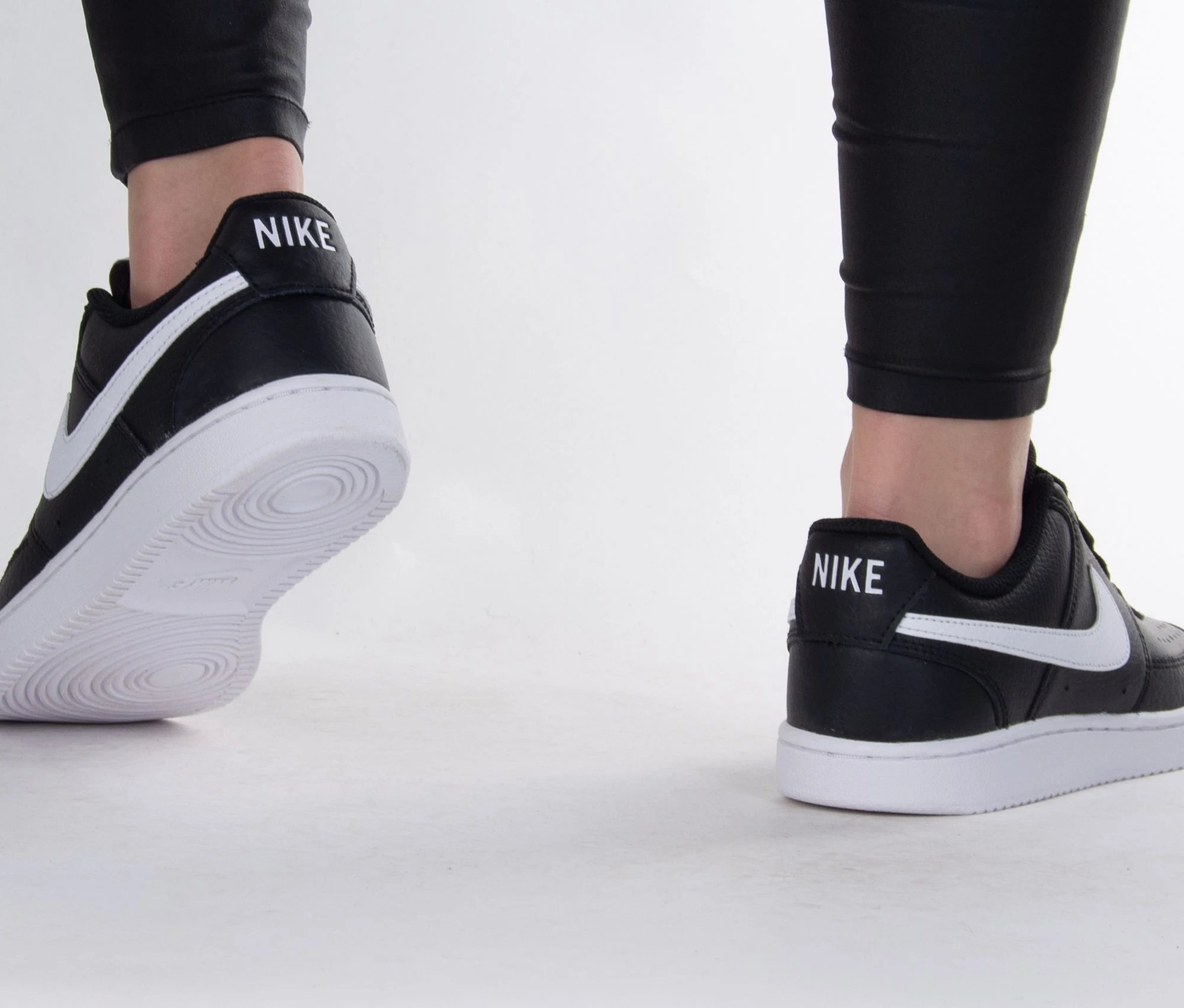 Nike Wmns Court Vision Low 'Black White'