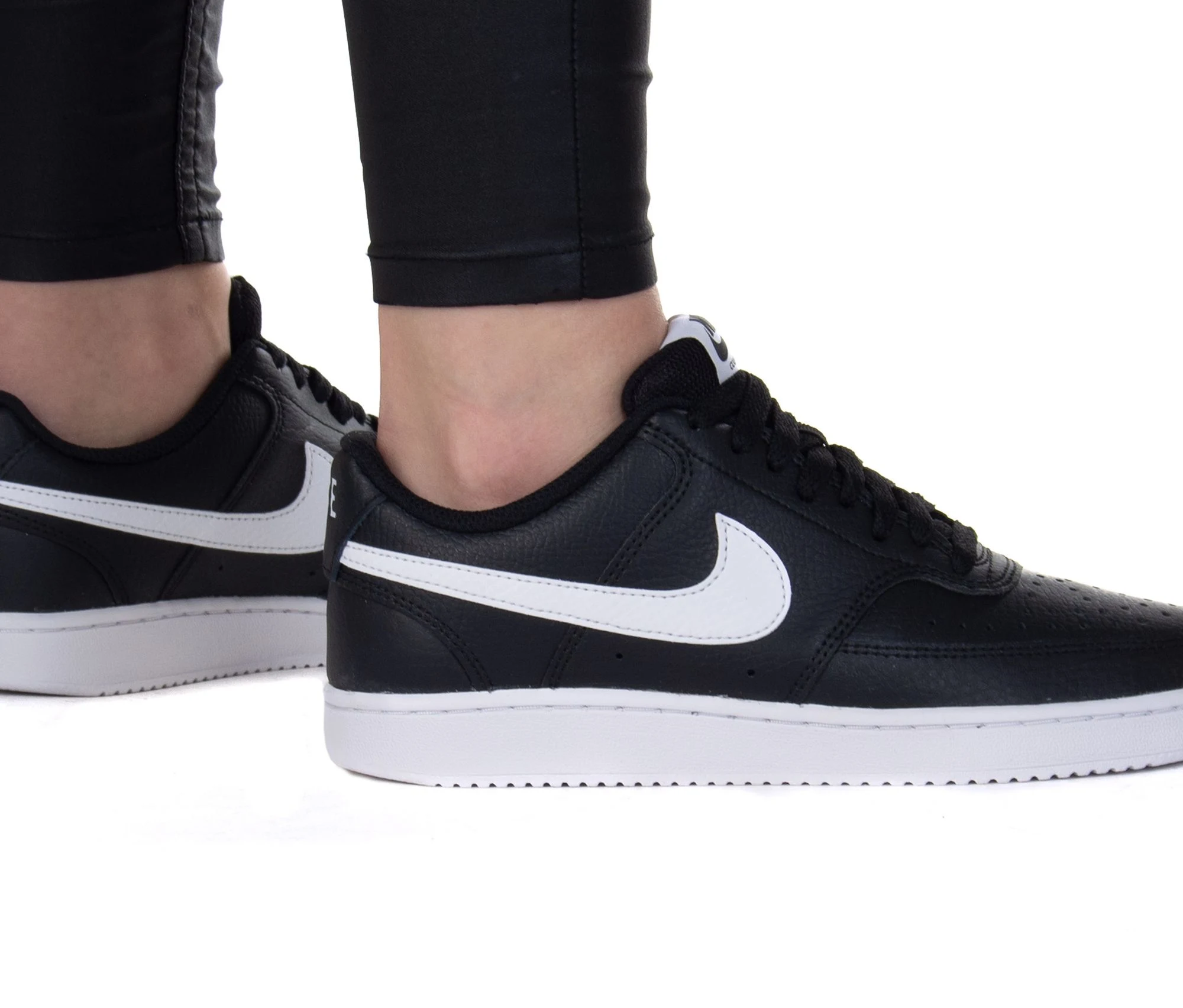 Nike Wmns Court Vision Low 'Black White'