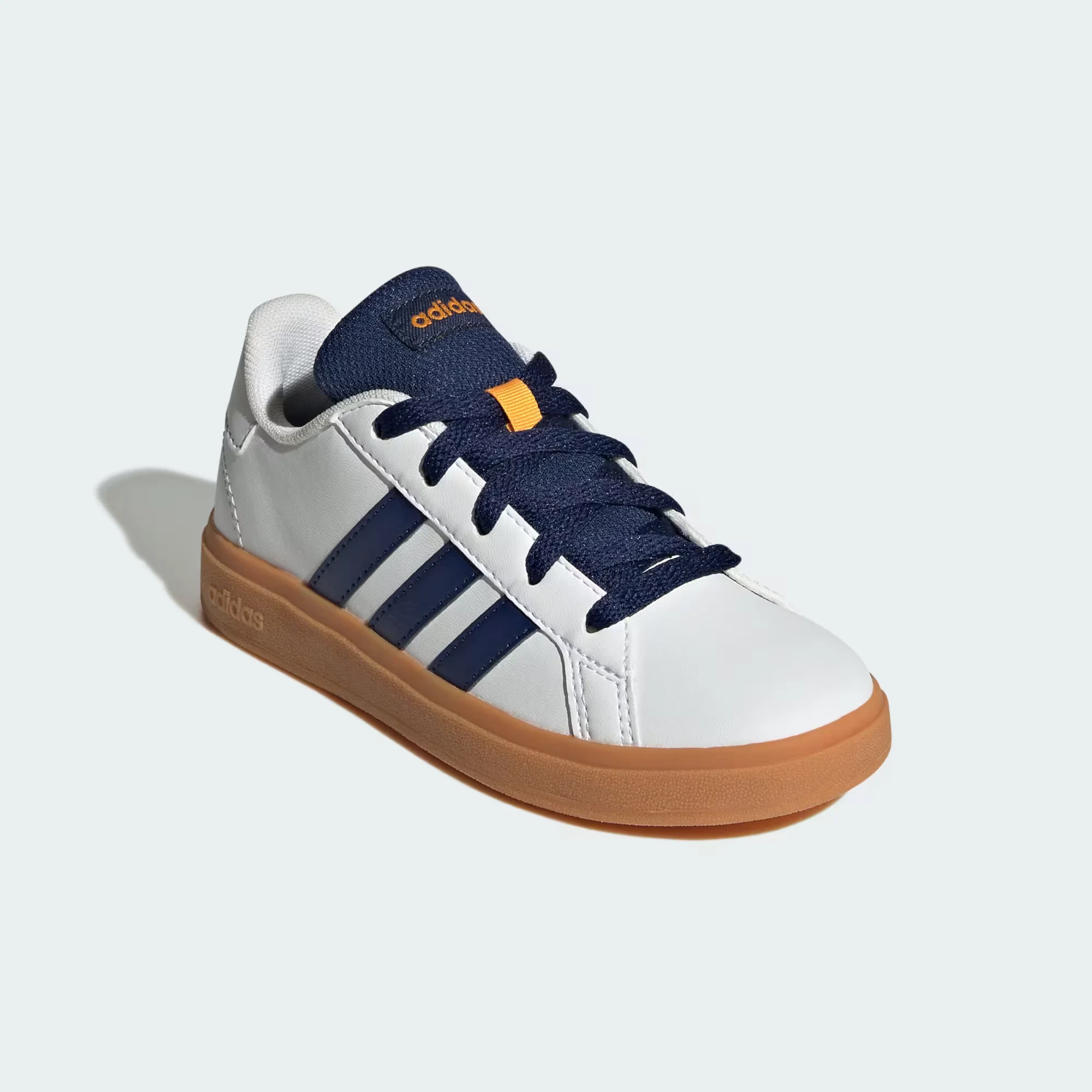 Grand Court Lifestyle Lace-Up Tennis Shoes "Cloud White"