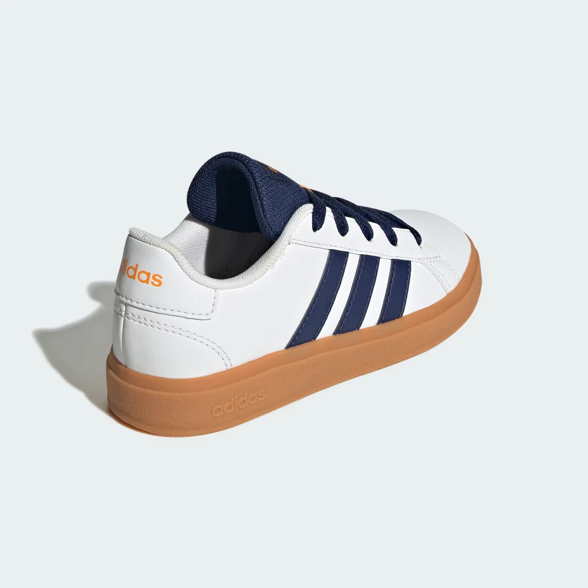 Grand Court Lifestyle Lace-Up Tennis Shoes "Cloud White"