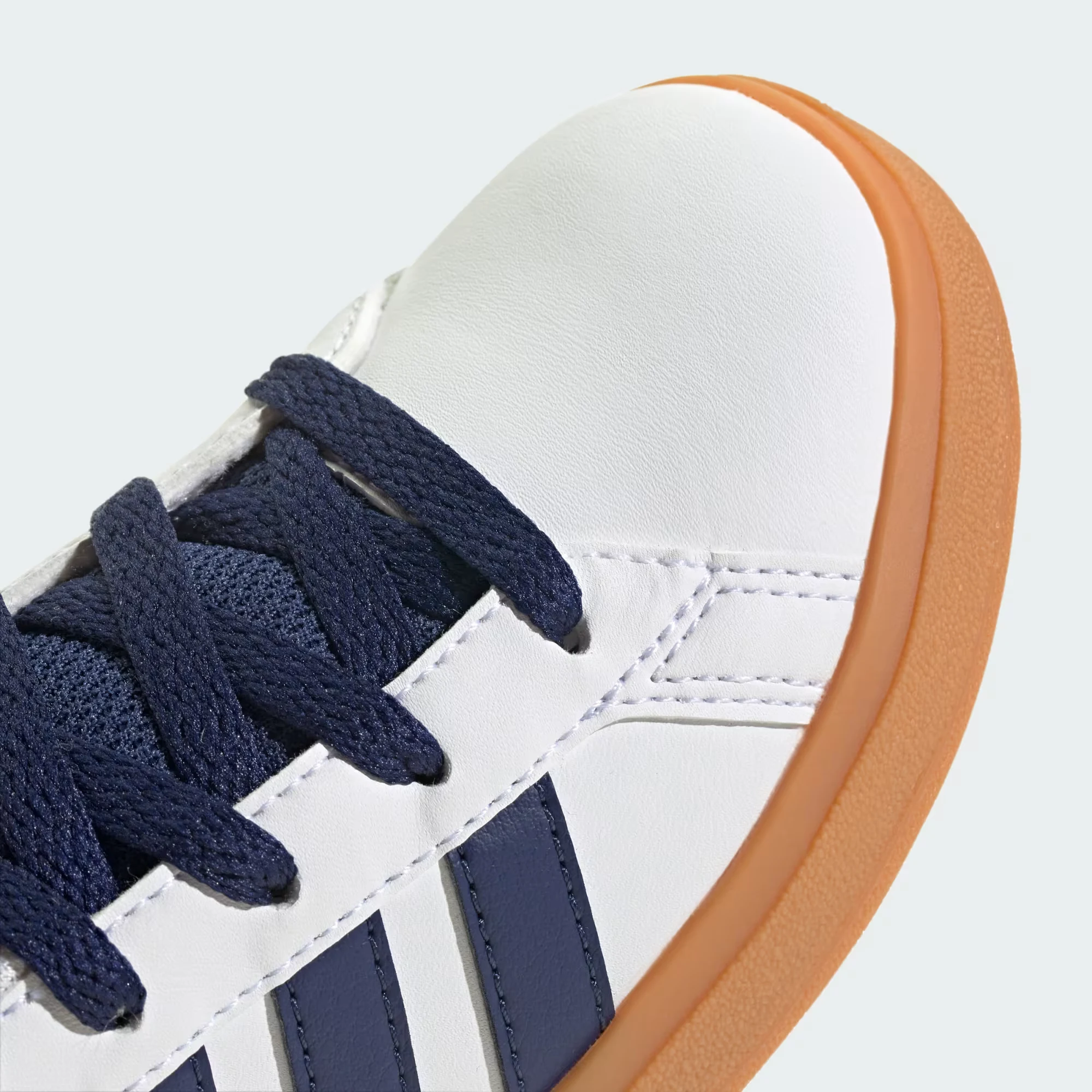 Grand Court Lifestyle Lace-Up Tennis Shoes "Cloud White"