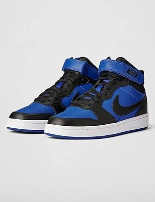 Nike Court Borough Mid 2 GS Royal Black White Sneakers