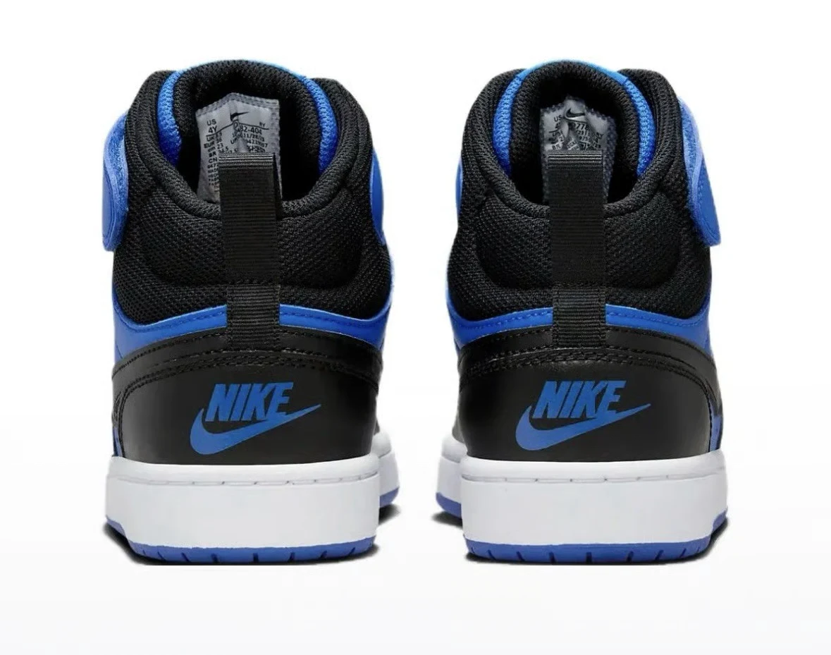 Nike Court Borough Mid 2 GS Royal Black White Sneakers