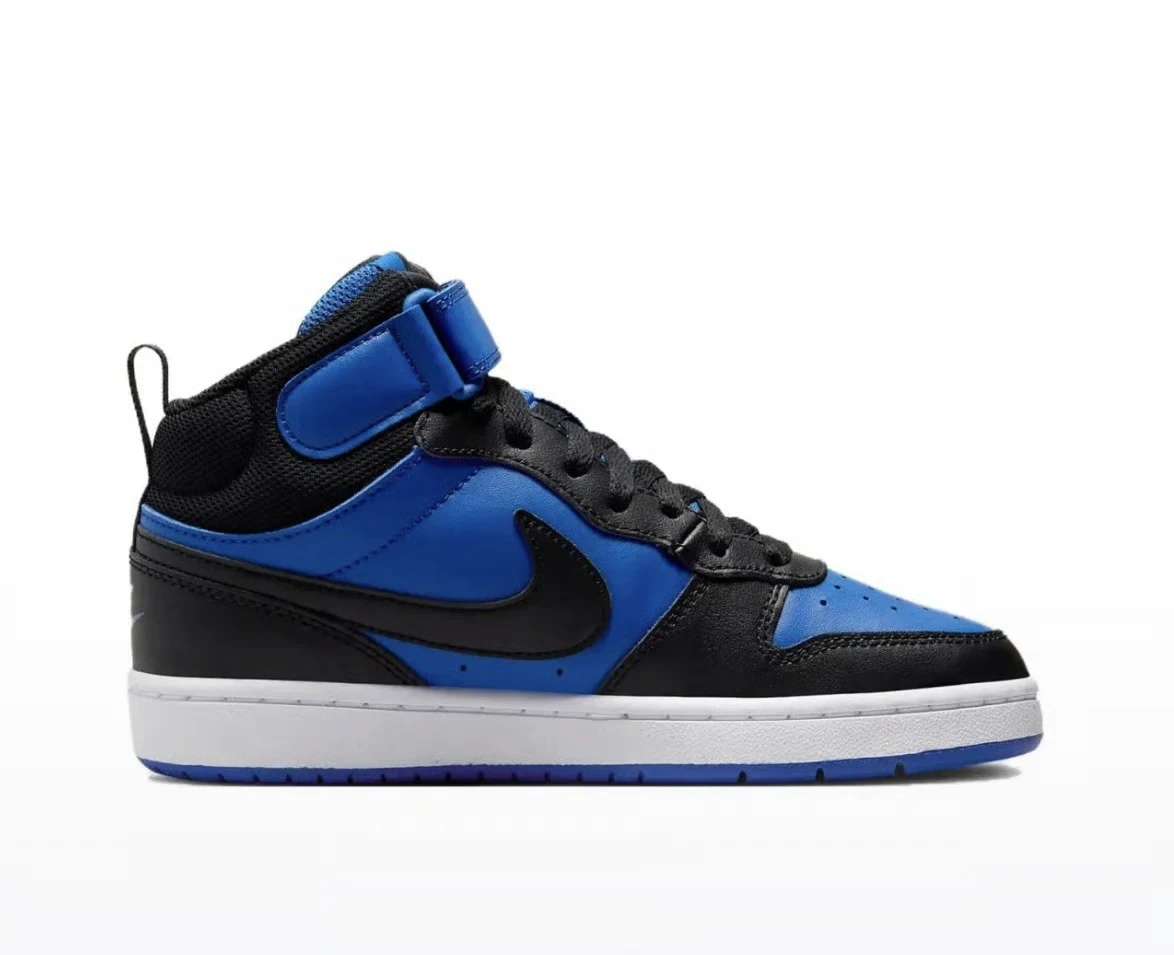 Nike Court Borough Mid 2 GS Royal Black White Sneakers