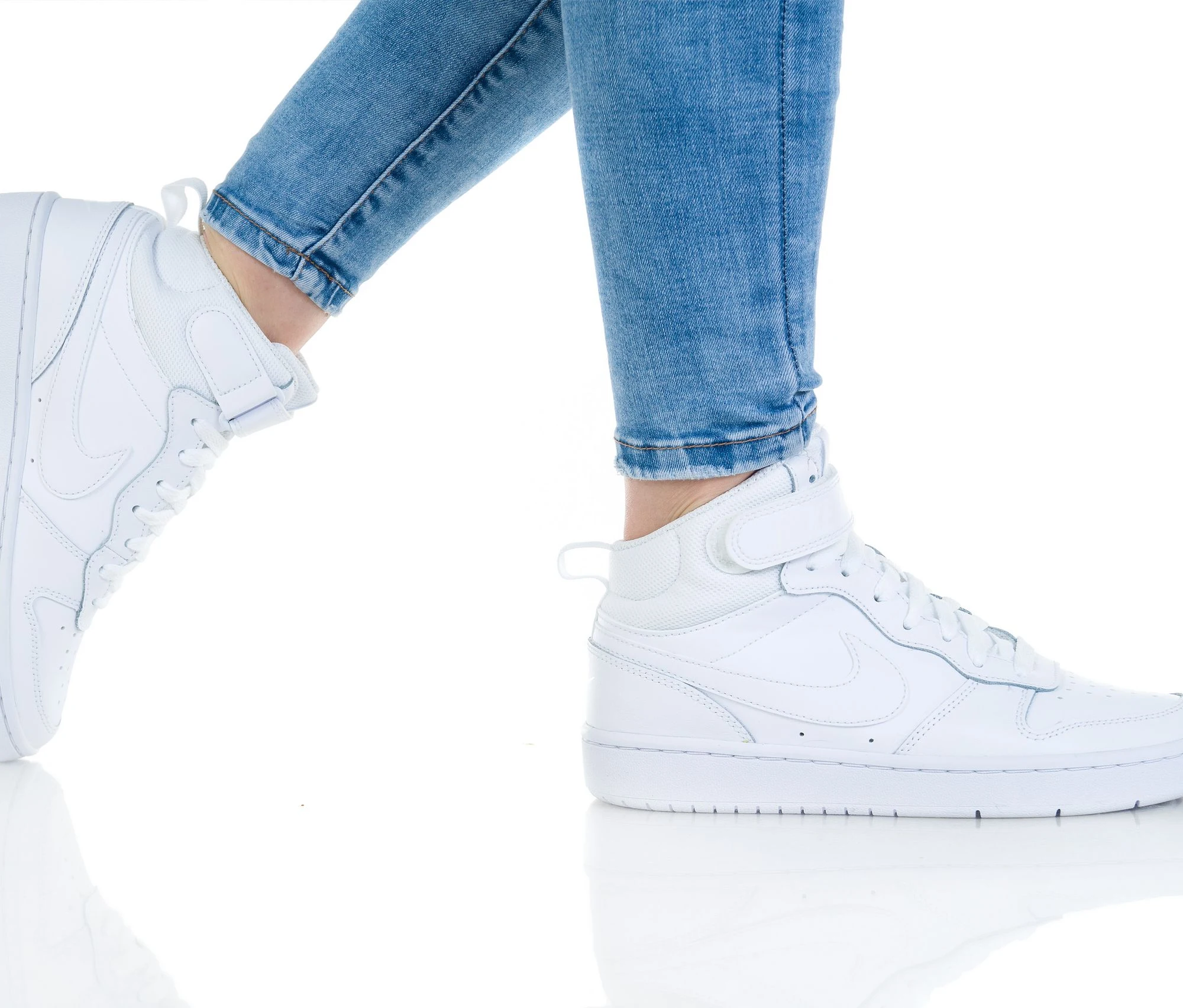 Nike Court Borough Mid 2 White (GS)