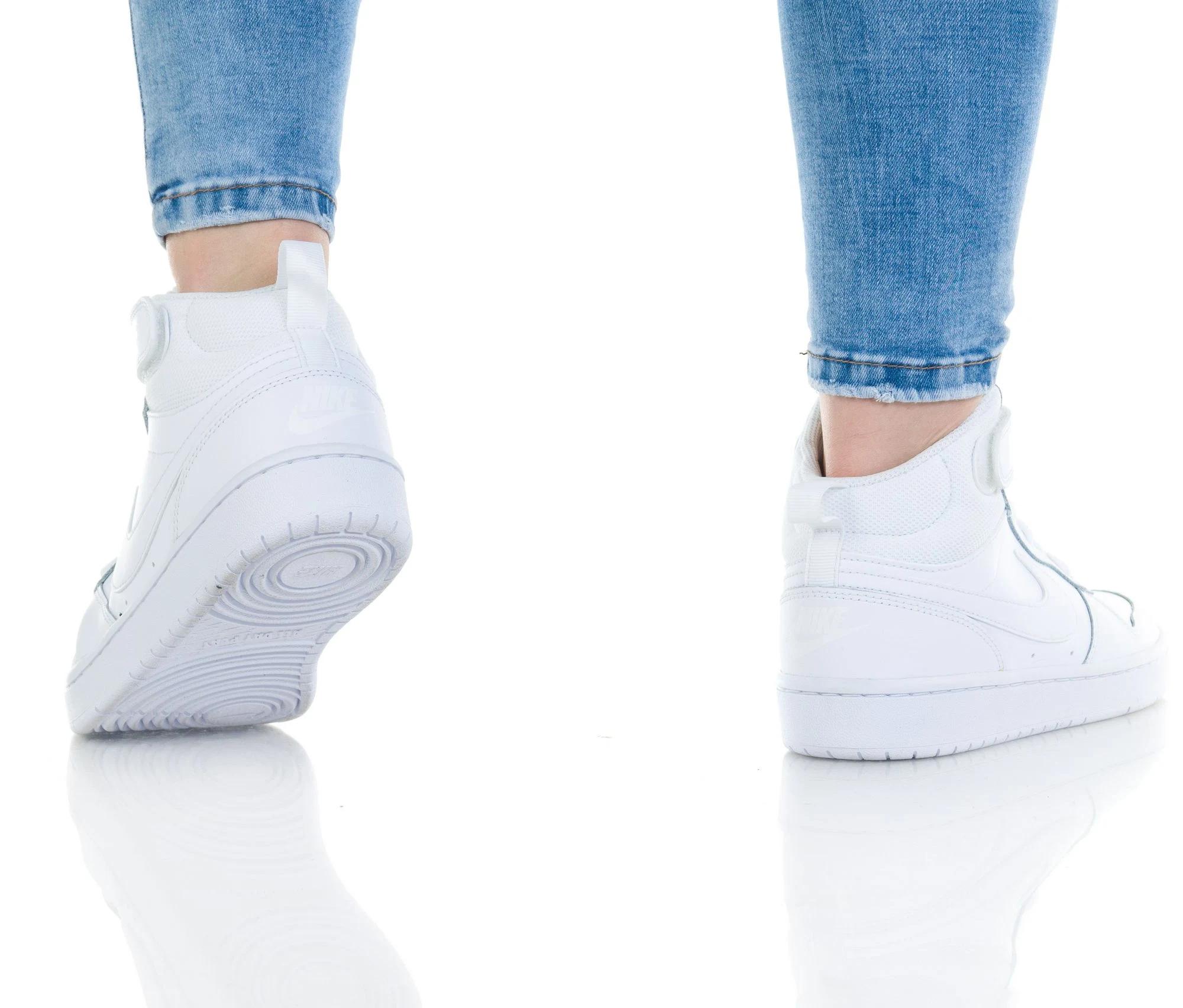Nike Court Borough Mid 2 White (GS)